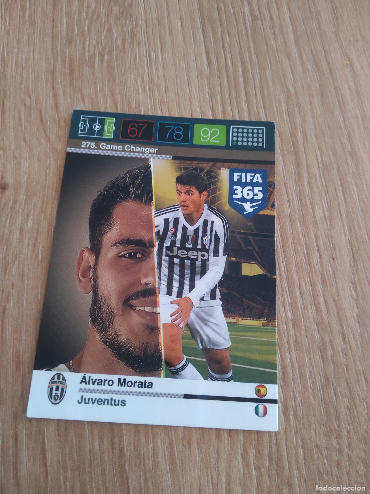 Football Stickers: 275 MORATA JUVENTUS TURIN CROMO FUTBOL PANINI FIFA 365 2015-2016 ADRENALYN 15-16