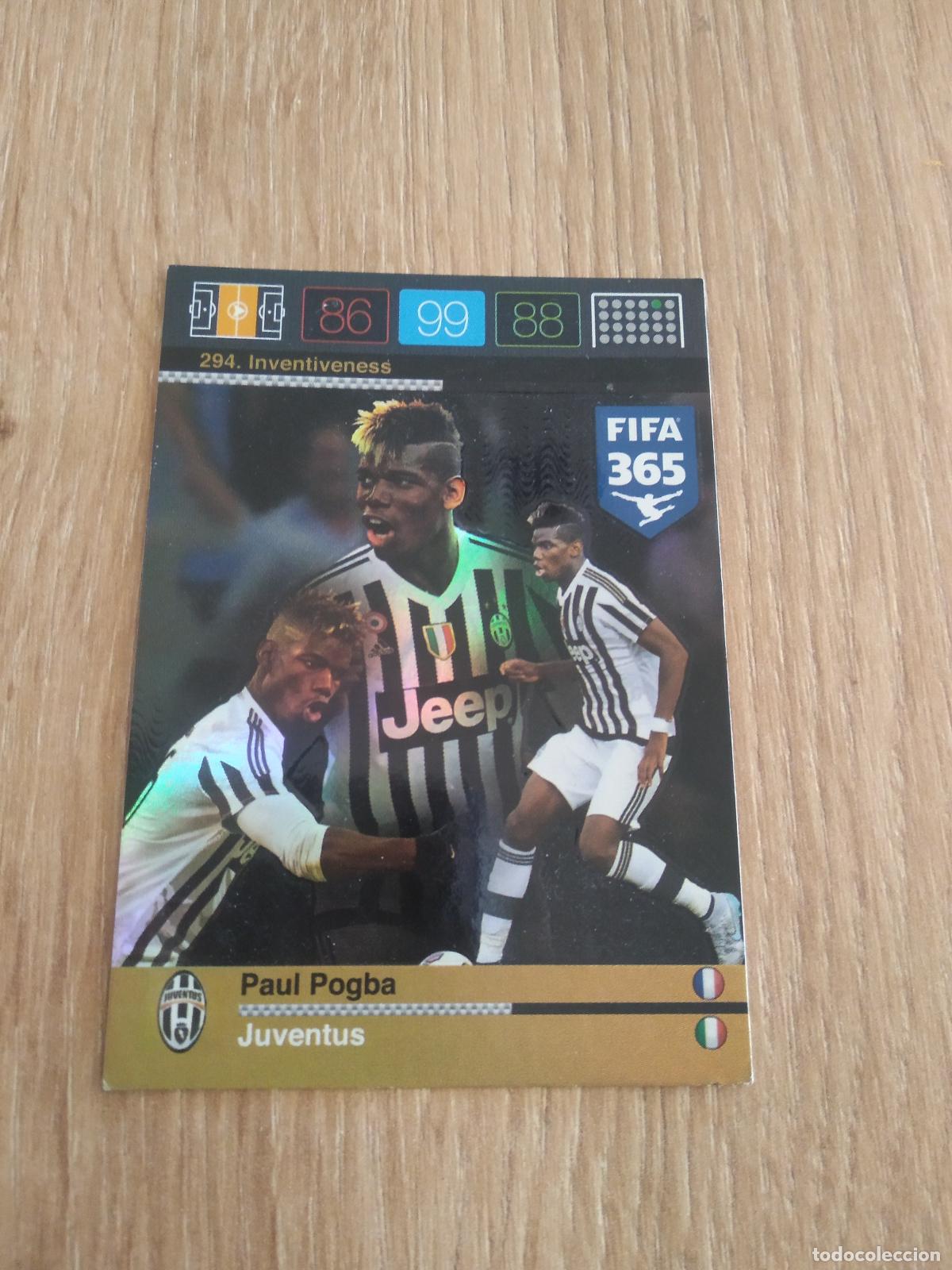 Football Stickers: 294 POGBA JUVENTUS TURIN CROMO FUTBOL PANINI FIFA 365 2015-2016 ADRENALYN 15-16