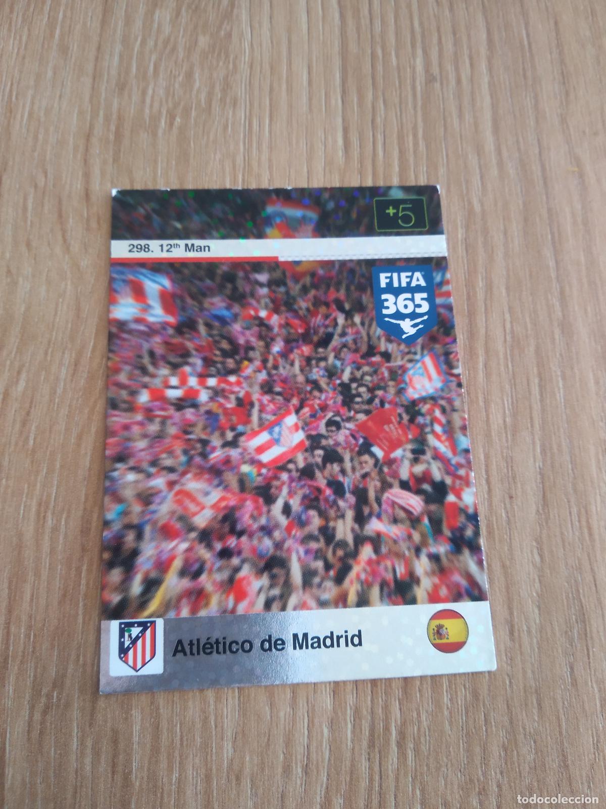 Football Stickers: 298 FANS AFICION ATLETICO DE MADRID CROMO FUTBOL PANINI FIFA 365 2015-2016 ADRENALYN 15-16