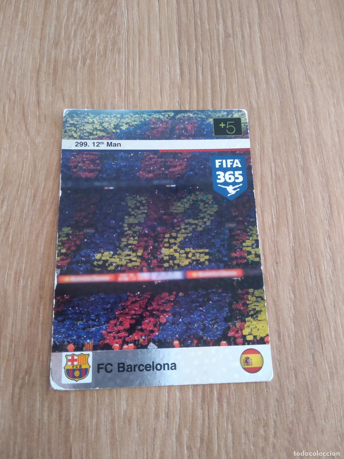 Football Stickers: 299 FANS AFICION BARCELONA BAR&Ccedil;A CROMO FUTBOL PANINI FIFA 365 2015-2016 ADRENALYN 15-16