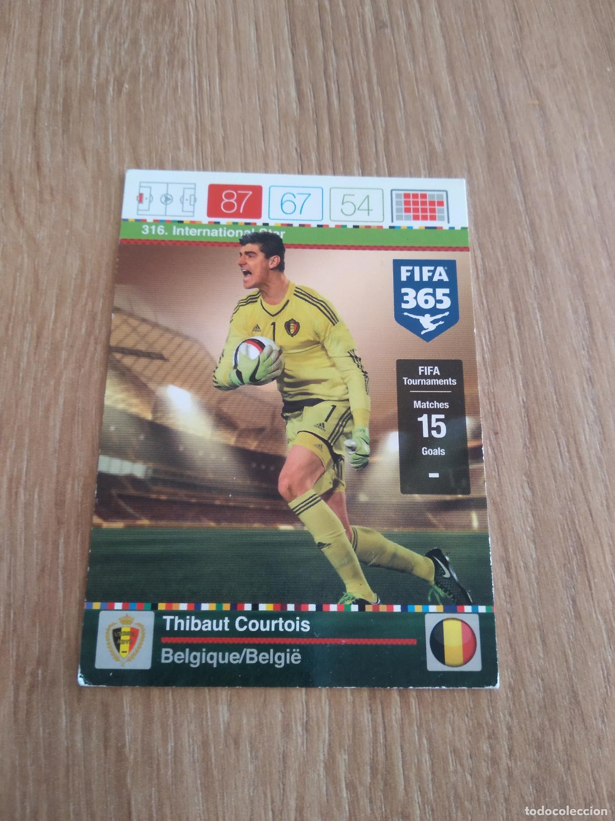 Football Stickers: 316 COURTOIS BELGICA CROMO FUTBOL PANINI FIFA 365 2015-2016 ADRENALYN 15-16