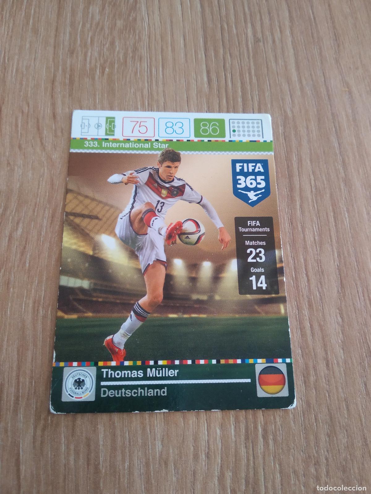 Football Stickers: 333 MULLER ALEMANIA CROMO FUTBOL PANINI FIFA 365 2015-2016 ADRENALYN 15-16