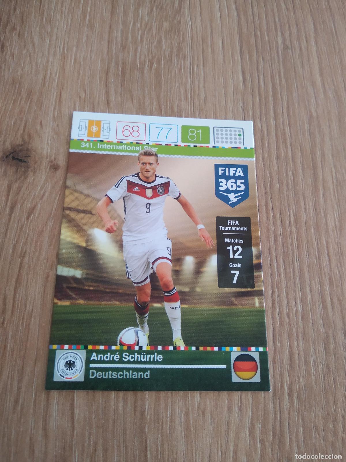 Football Stickers: 341 SCHURRLE ALEMANIA CROMO FUTBOL PANINI FIFA 365 2015-2016 ADRENALYN 15-16