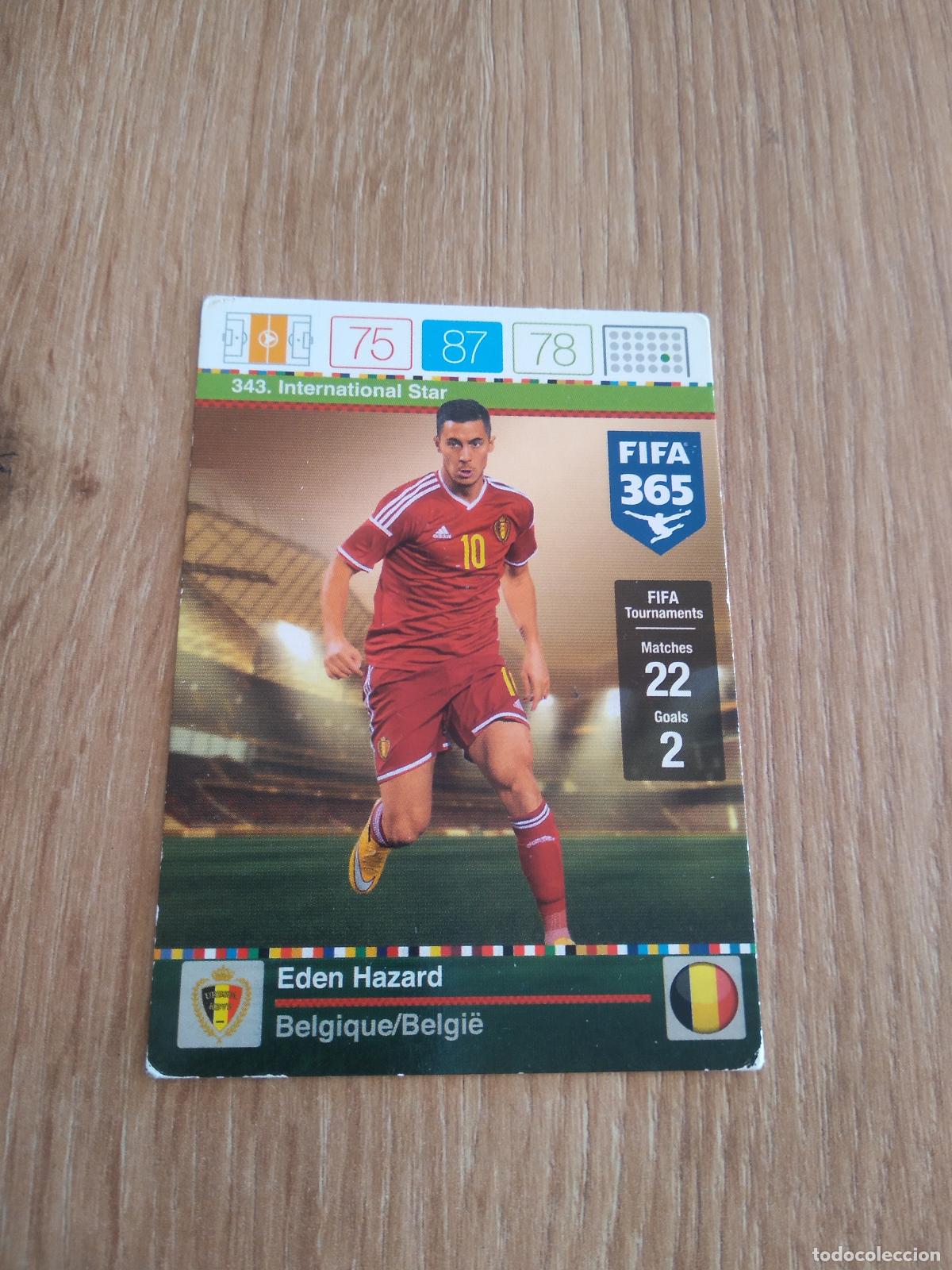 Football Stickers: 343 HAZARD BELGICA CROMO FUTBOL PANINI FIFA 365 2015-2016 ADRENALYN 15-16