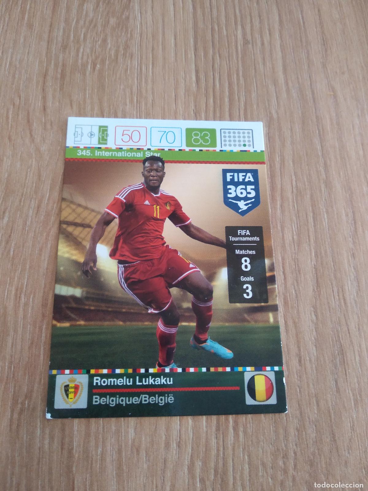 Football Stickers: 345 LUKAKU BELGICA CROMO FUTBOL PANINI FIFA 365 2015-2016 ADRENALYN 15-16