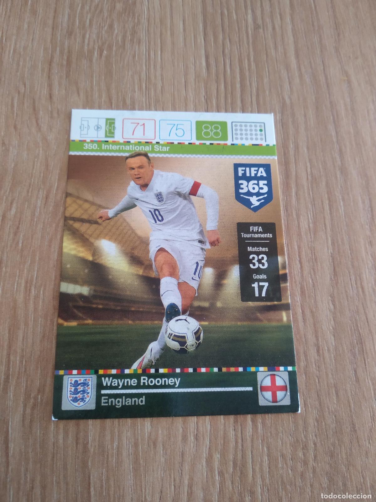 Cromos de Futebol: 350 ROONEY INGLATERRA CROMO FUTBOL PANINI FIFA 365 2015-2016 ADRENALYN 15-16