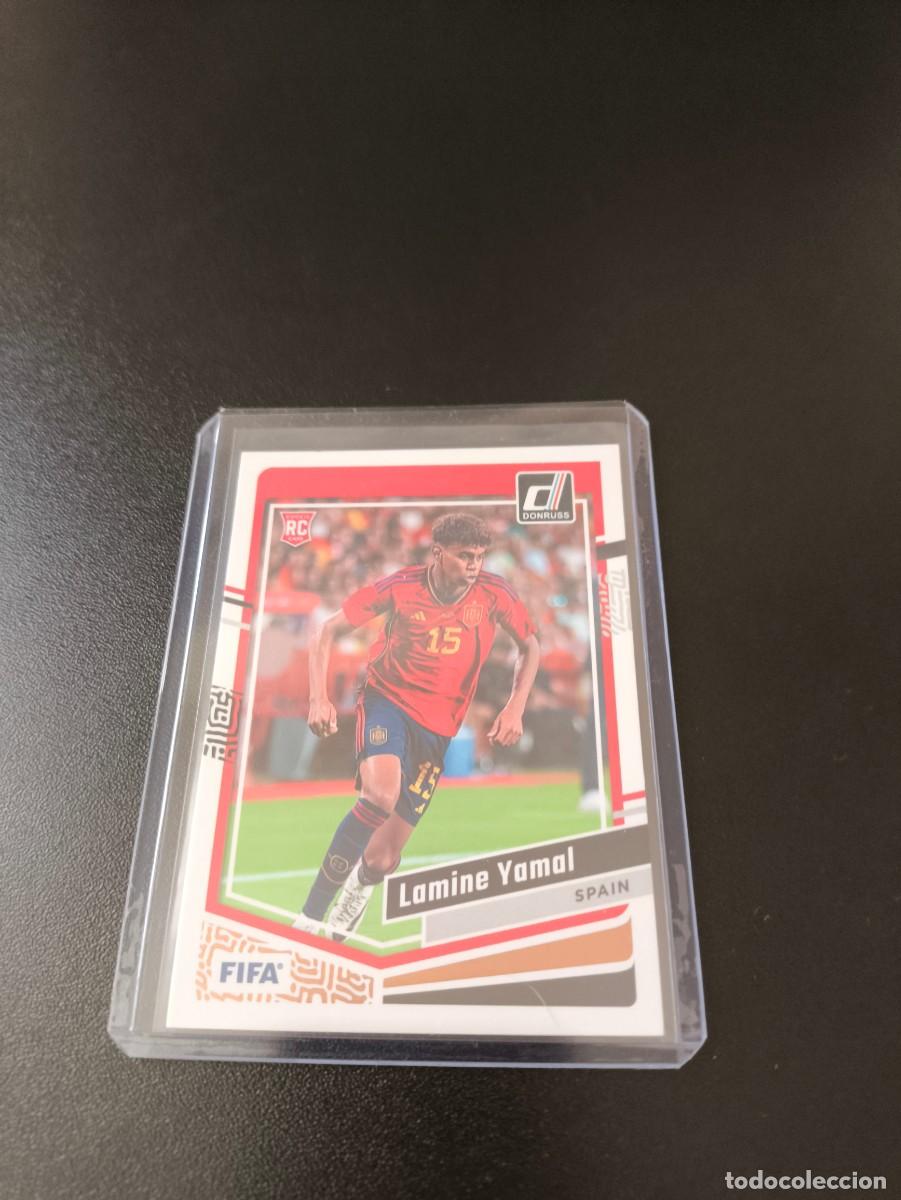 Cromos de F&uacute;tbol: 54 LAMINE YAMAL ESPA&Ntilde;A BARCELONA ROOKIE CARD PANIN DONRUSS SOCCER 2023 2024 NO LIGA ESTE MEGACRACKS