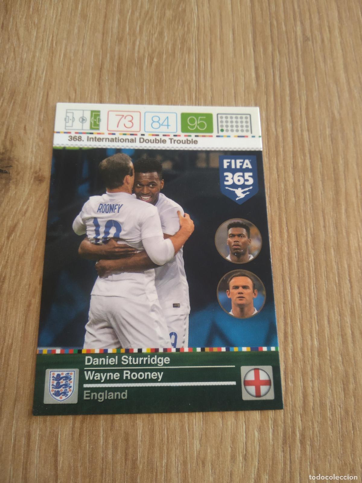 Cromos de F&uacute;tbol: 368 STURRIDGE ROONEY INGLATERRA CROMO FUTBOL PANINI FIFA 365 2015-2016 ADRENALYN 15-16