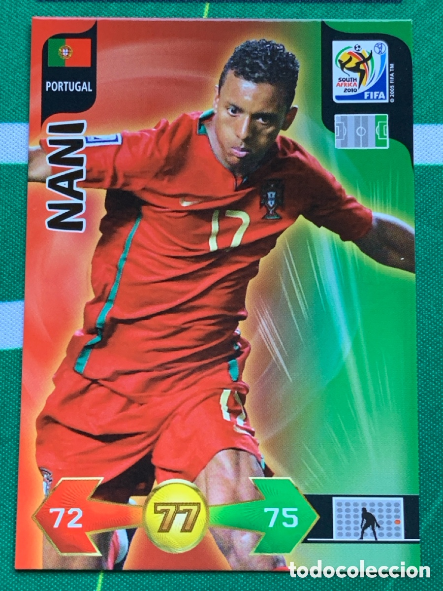 Cromos de F&uacute;tbol: 288 Nani Portugal Base card ADRENALYN XL MUNDIAL SOUTH AFRICA 2010 FIFA WORLD CUP PANINI