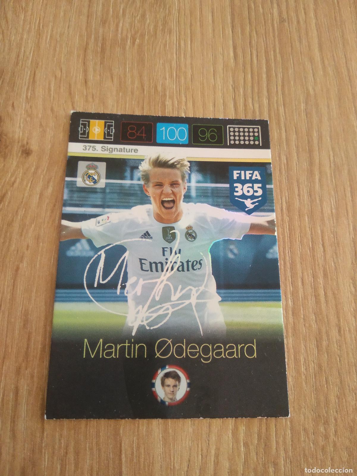Cromos de F&uacute;tbol: 375 ODEGAARD REAL MADRID CROMO FUTBOL PANINI FIFA 365 2015-2016 ADRENALYN 15-16