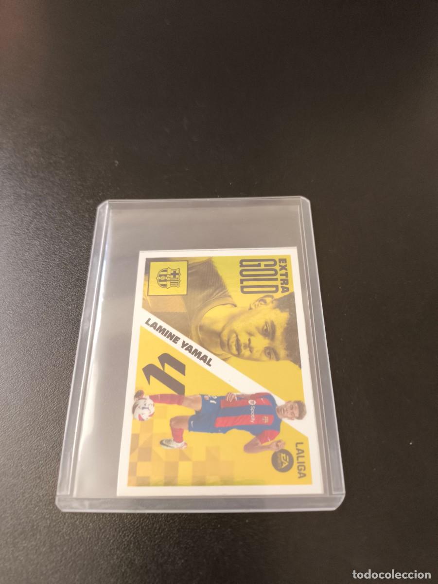 Fu&szlig;ball-Sticker: LIGA ESTE 2023 2024 23 24 PANINI LAMINE YAMAL ROOKIE EXTRA GOLD BARCELONA BAR&Ccedil;A JUGON VERSION BLANCO