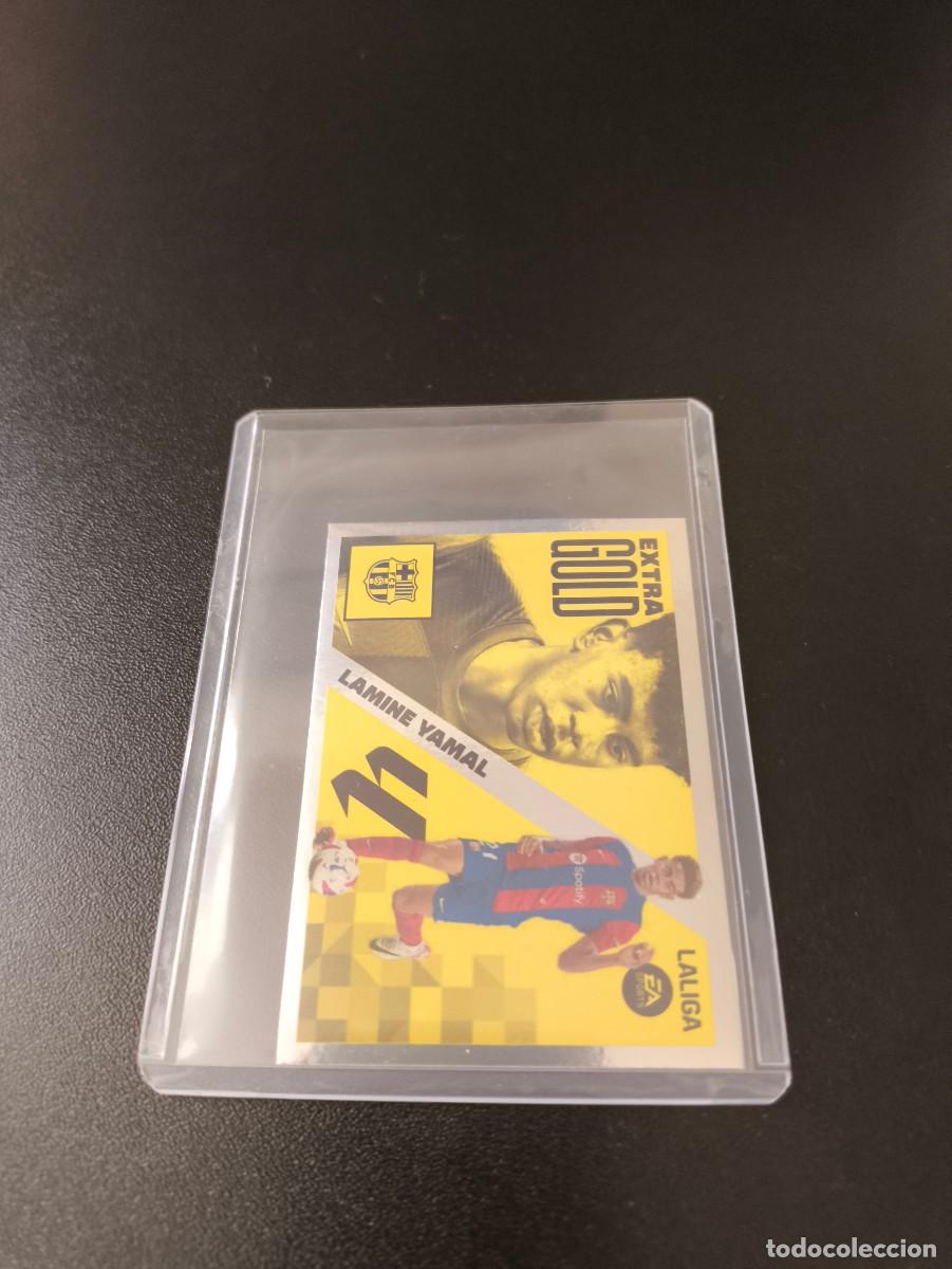 Fu&szlig;ball-Sticker: LIGA ESTE 2023 2024 23 24 PANINI LAMINE YAMAL ROOKIE EXTRA GOLD BARCELONA BAR&Ccedil;A JUGON VERSION PLATA