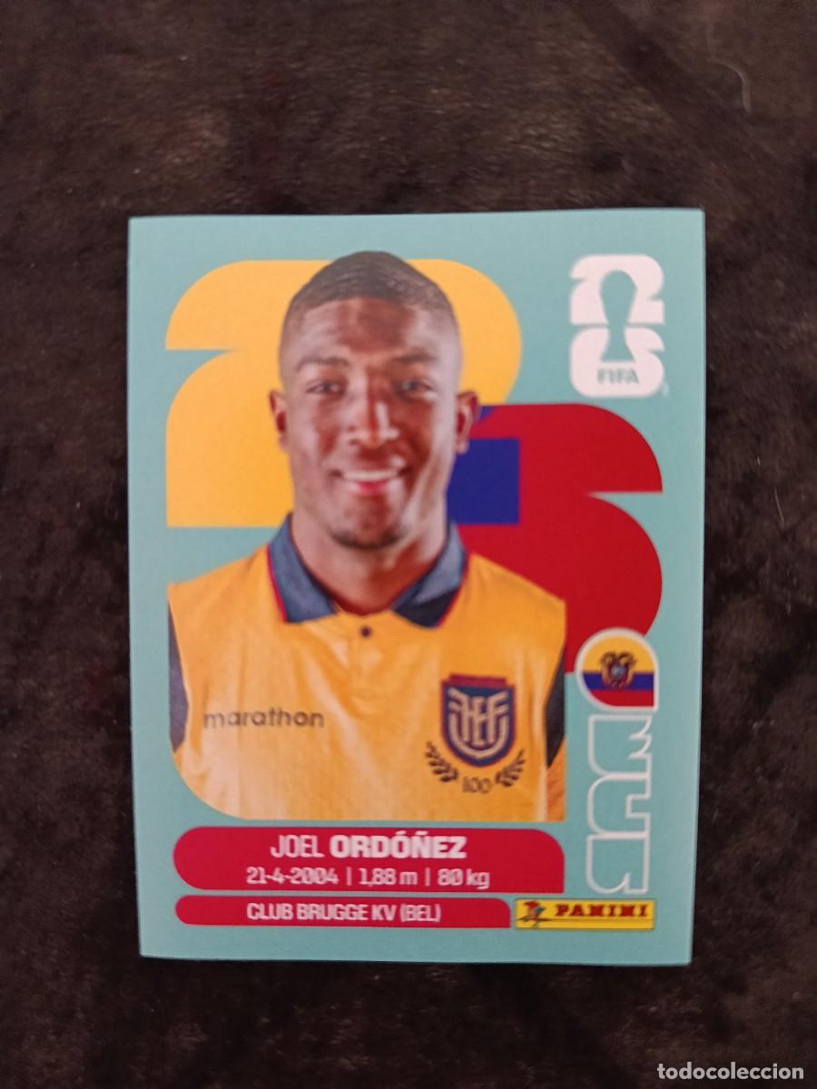 Cartes &agrave; collectionner de Football: FIFA WORLD CUP 2026 PANINI. #ECU 8. JOEL ORD&Oacute;&Ntilde;EZ. ECUADOR
