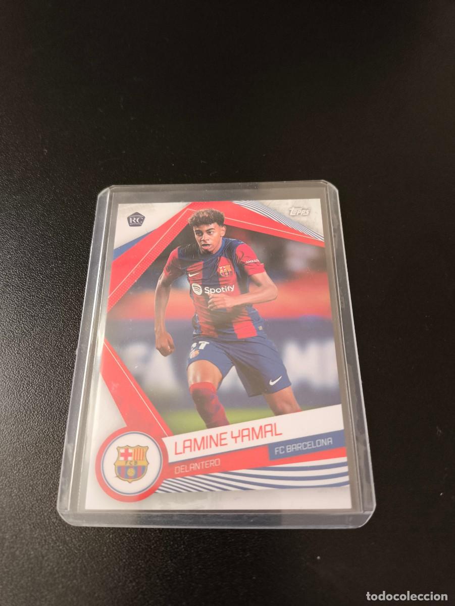 Cartes &agrave; collectionner de Football: BAR-17 LAMINE YAMAL ROOKIE BASE CARD BARCELONA FAN SET TOPPS 2023 2024 23 24 NO PANINI LIGA ESTE