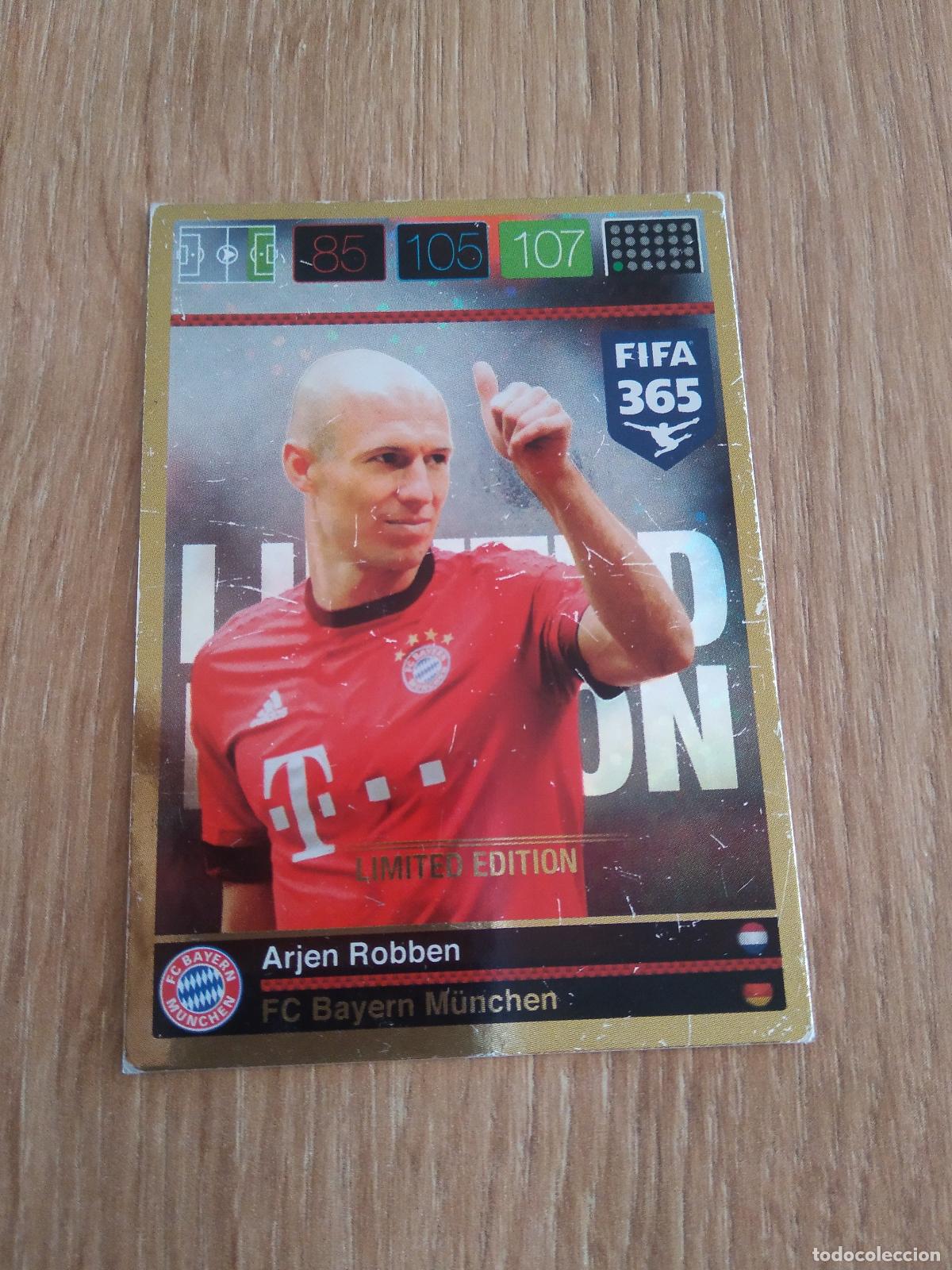 Cromos de F&uacute;tbol: ROBBEN BAYERN MUNICH EDICION LIMITADA CROMO FUTBOL PANINI FIFA 365 2015-2016 ADRENALYN 15-16