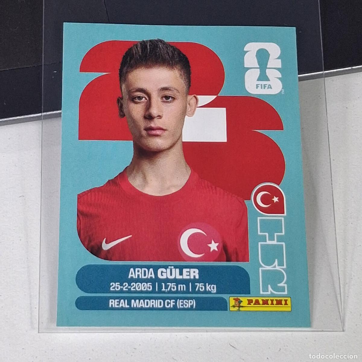 Cromos de F&uacute;tbol: B12 TUR14 ARDA G&Uuml;LER 14 TURQU&Iacute;A TURQUEY TUR MUNDIAL FIFA WORLD CUP 2026 STICKER PANINI
