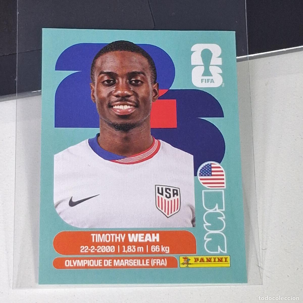 Cromos de Futebol: B12 USA12 TIMOTHY WEAH 12 ESTADOS UNIDOS USA MUNDIAL FIFA WORLD CUP 2026 STICKER PANINI