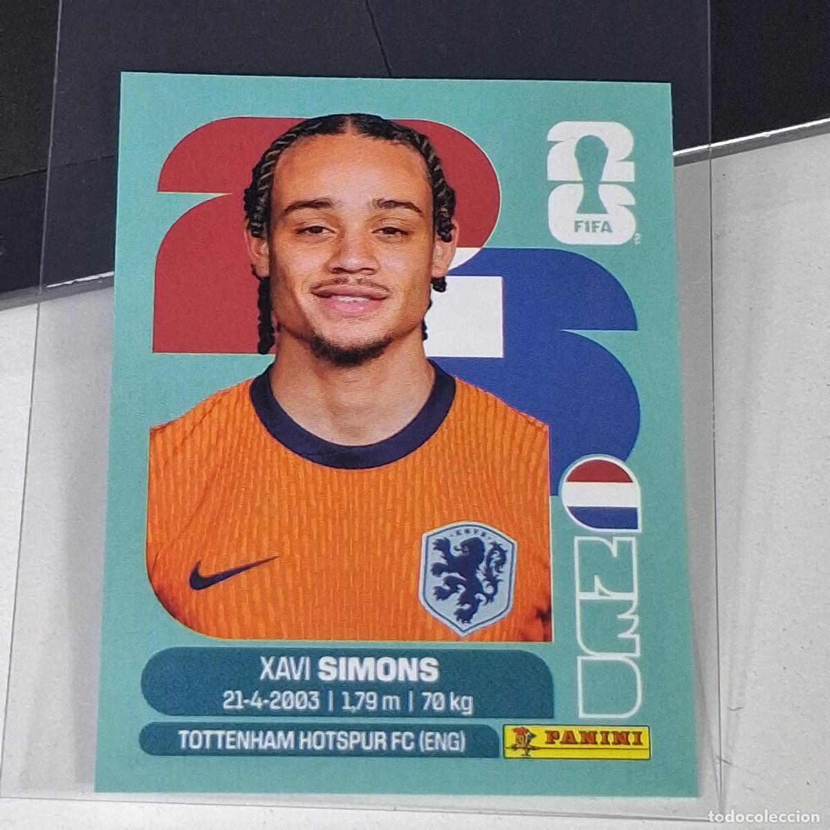 Cromos de F&uacute;tbol: B12 NED 15 NED15 XAVI SIMONS PA&Iacute;SES BAJOS HOLANDA NED MUNDIAL FIFA WORLD CUP 2026 STICKER PANINI