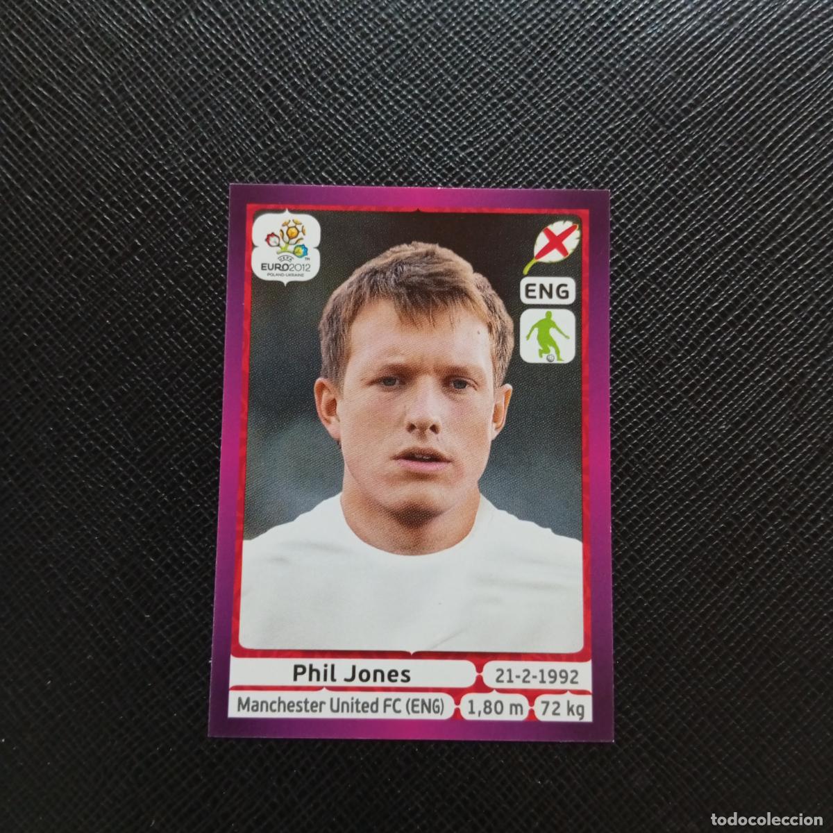Cromos de F&uacute;tbol: 497 PHIL JONES INGLATERRA PANINI EUROCOPA POLONIA 2012 FUTBOL EURO 12 - SIN PEGAR - A21 PG73