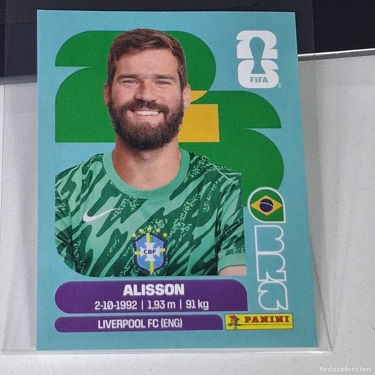 Cromos de F&uacute;tbol: B12 BRA 2 BRA2 ALISSON BRAZIL BRASIL MUNDIAL FIFA WORLD CUP 2026 STICKER PANINI