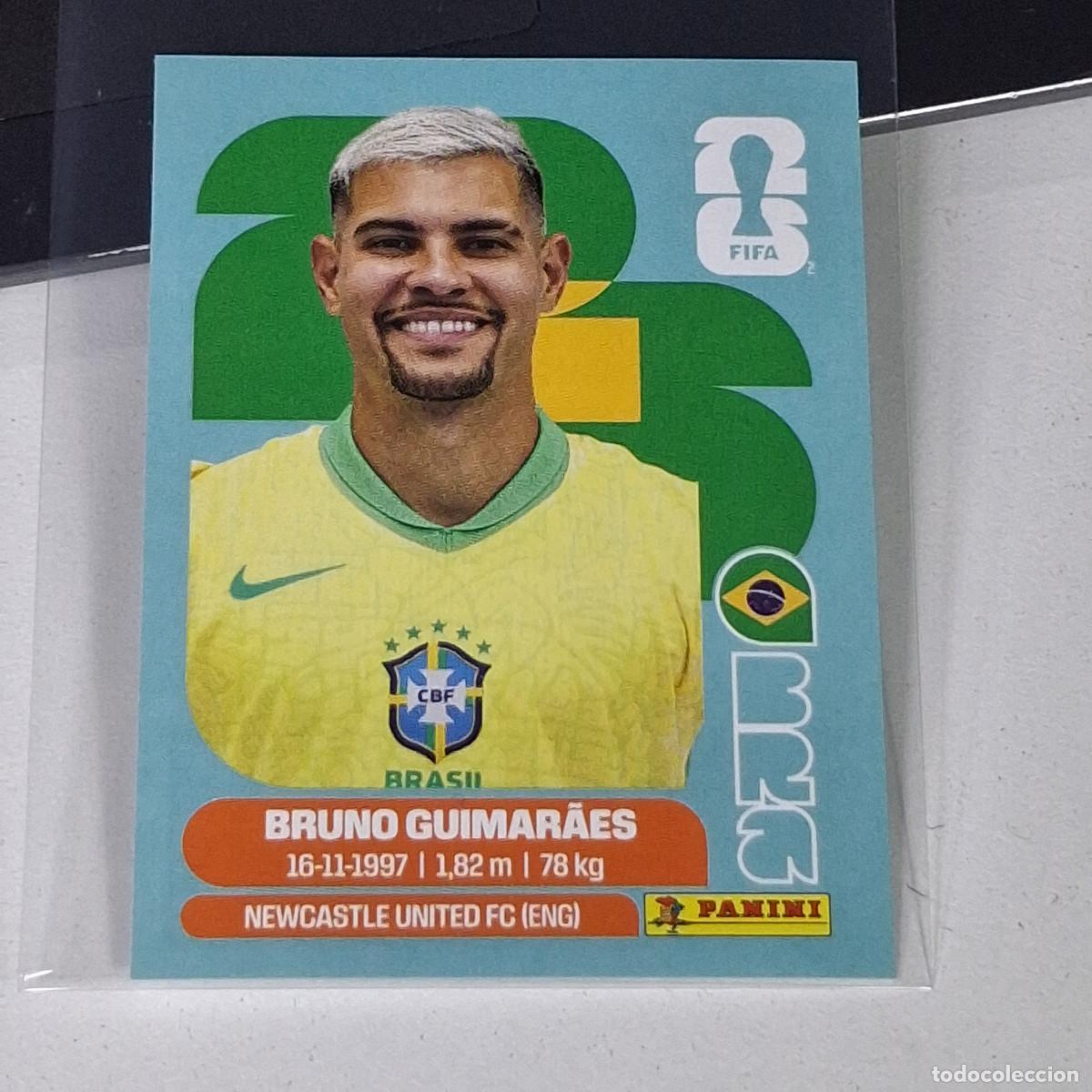 Cromos de F&uacute;tbol: B12 BRA11 BRUNO GUIMAR&Atilde;ES 11 BRAZIL BRASIL BRA MUNDIAL FIFA WORLD CUP 2026 STICKER PANINI