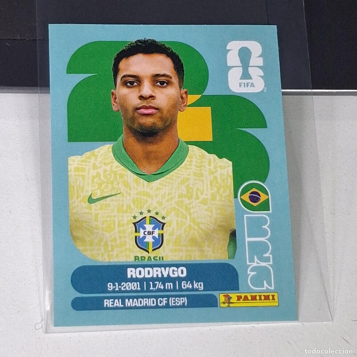 Cromos de F&uacute;tbol: B12 BRA15 RODRYGO 15 BRAZIL BRASIL BRA MUNDIAL FIFA WORLD CUP 2026 STICKER PANINI