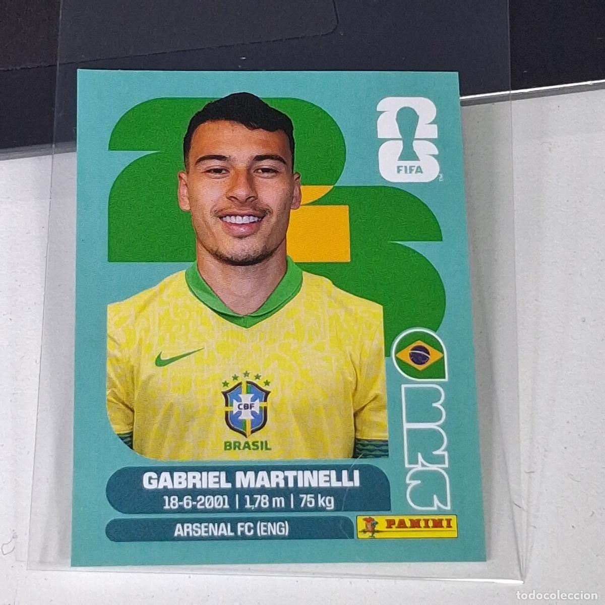 Fu&szlig;ball-Sticker: B12 BRA18 GABRIEL MARTINELLI 18 BRAZIL BRASIL BRA MUNDIAL FIFA WORLD CUP 2026 STICKER PANINI