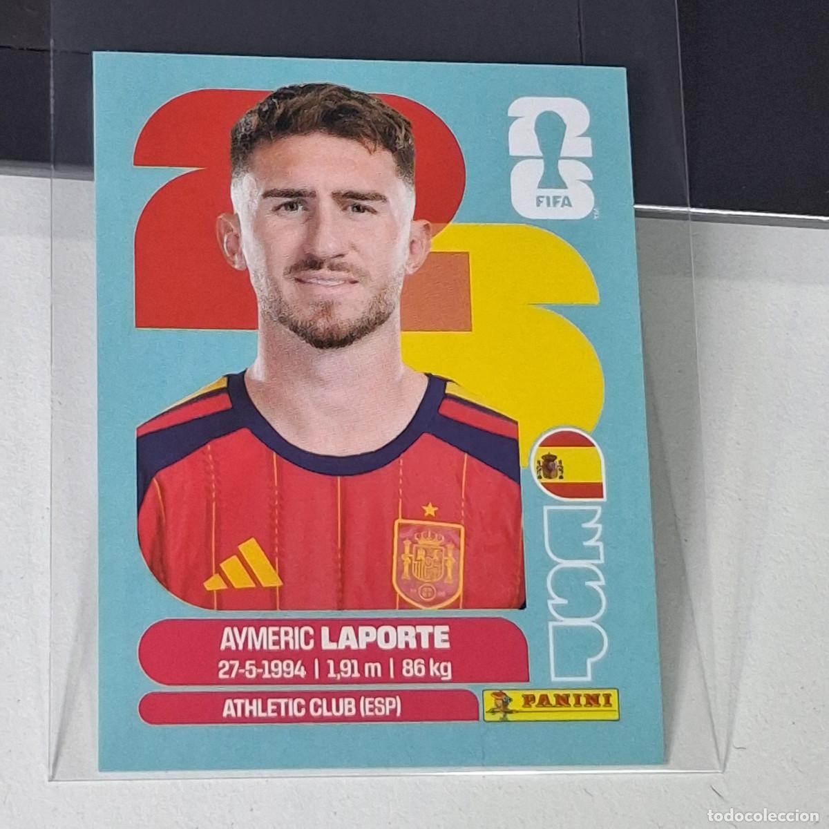 Fu&szlig;ball-Sticker: B12 ESP4 ESP 4 AYMERIC LAPORTE ESPA&Ntilde;A SPAIN ESP MUNDIAL FIFA WORLD CUP 2026 STICKER PANINI