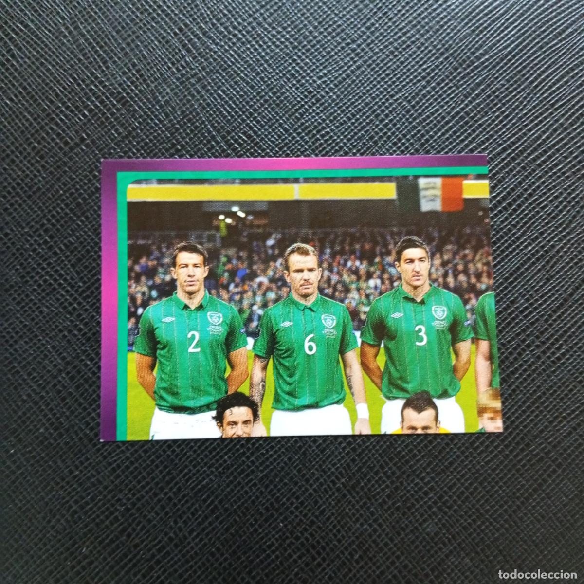 Fu&szlig;ball-Sticker: 341 ALINEACION IRLANDA PANINI EUROCOPA POLONIA 2012 FUTBOL EURO 12 - SIN PEGAR - A21 PG91