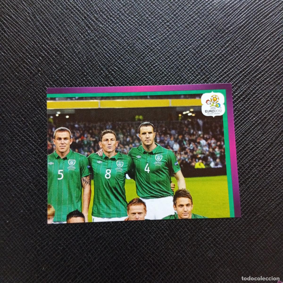 Fu&szlig;ball-Sticker: 342 ALINEACION IRLANDA PANINI EUROCOPA POLONIA 2012 FUTBOL EURO 12 - SIN PEGAR - A21 PG91