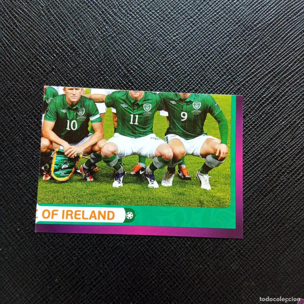 Football Stickers: 344 ALINEACION IRLANDA PANINI EUROCOPA POLONIA 2012 FUTBOL EURO 12 - SIN PEGAR - A21 PG100