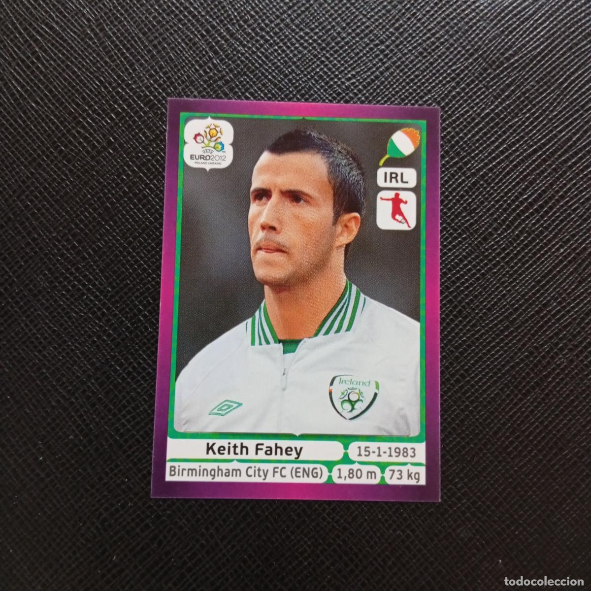 Fu&szlig;ball-Sticker: 353 KEITH FAHEY IRLANDA PANINI EUROCOPA POLONIA 2012 FUTBOL EURO 12 - SIN PEGAR - A21 PG109