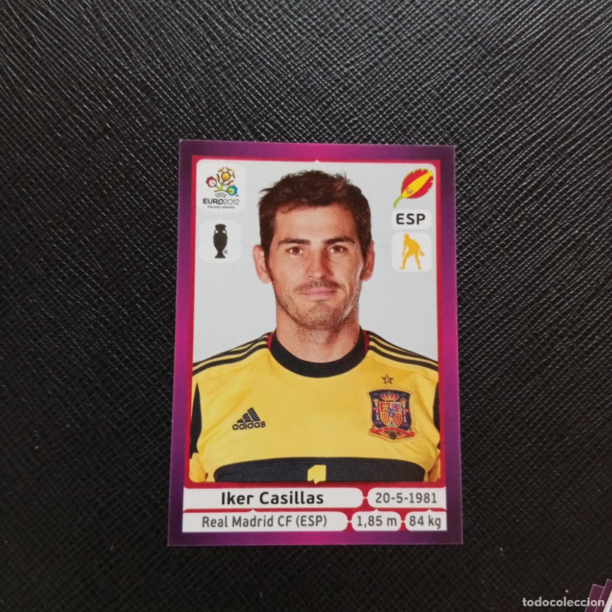 Cromos de F&uacute;tbol: 287 IKER CASILLAS ESPA&Ntilde;A PANINI EUROCOPA POLONIA 2012 FUTBOL EURO 12 - SIN PEGAR - A21 PG127