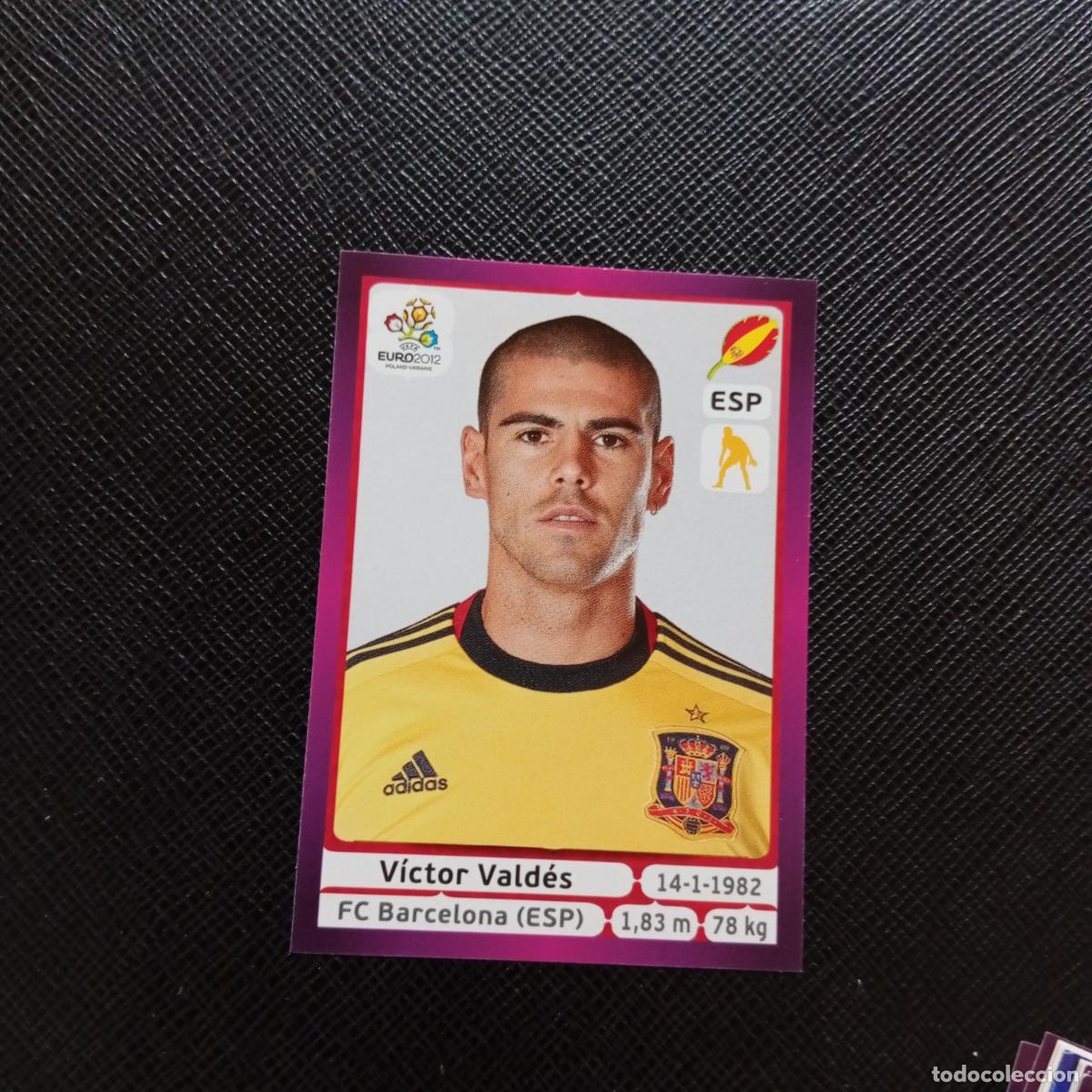 Cromos de F&uacute;tbol: 288 VICTOR VALDES ESPA&Ntilde;A PANINI EUROCOPA POLONIA 2012 FUTBOL EURO 12 - SIN PEGAR - A21 PG127