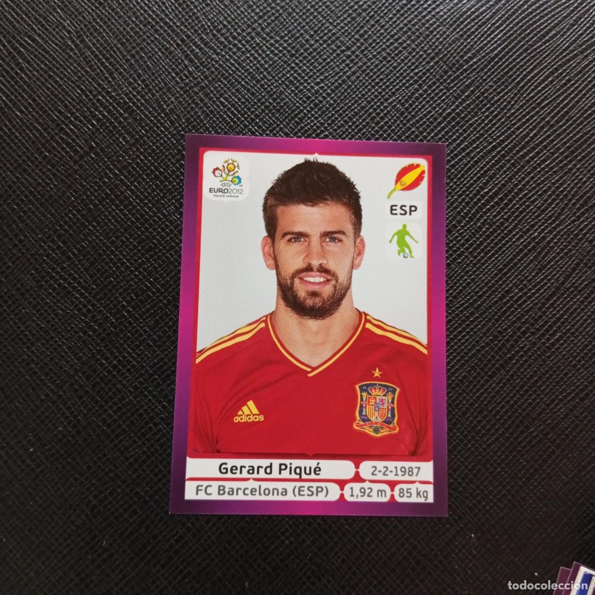 Cromos de F&uacute;tbol: 290 PIQUE ESPA&Ntilde;A PANINI EUROCOPA POLONIA 2012 FUTBOL EURO 12 - SIN PEGAR - A21 PG136