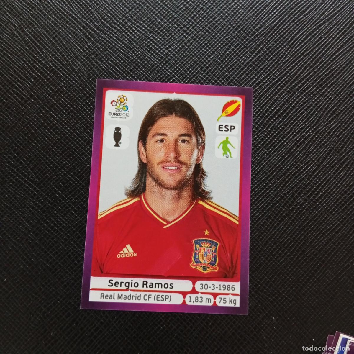 Cromos de F&uacute;tbol: 291 SERGIO RAMOS ESPA&Ntilde;A PANINI EUROCOPA POLONIA 2012 FUTBOL EURO 12 - SIN PEGAR - A21 PG136