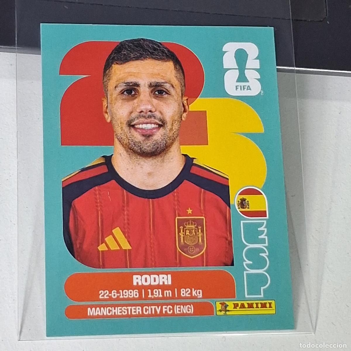 Cromos de F&uacute;tbol: B12 ESP 10 ESP10 RODRI ESPA&Ntilde;A SPAIN ESP MUNDIAL FIFA WORLD CUP 2026 STICKER PANINI