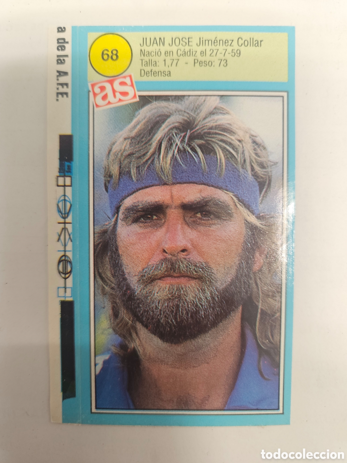 Cromos de F&uacute;tbol: JUAN JOSE CADIZ AS 1990 1991 CROMO FUTBOL LIGA 90 91 - SIN PEGAR - 68
