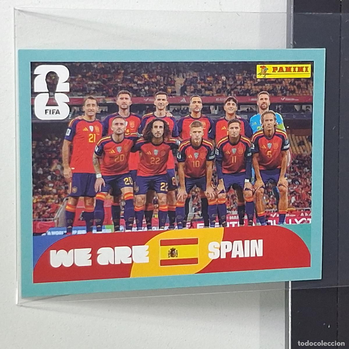 Cromos de F&uacute;tbol: B12 ESP13 TEAM PHOTO EQUIPO 13 ESPA&Ntilde;A ESP SPAIN MUNDIAL FIFA WORLD CUP 2026 STICKER PANINI