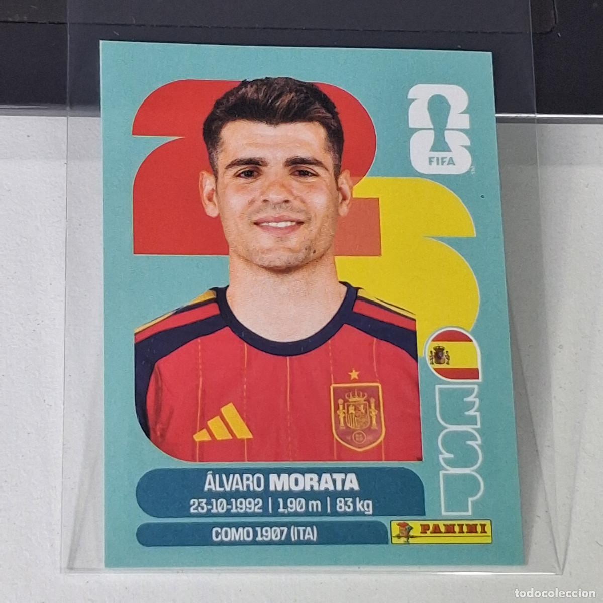 Cartes &agrave; collectionner de Football: B12 ESP19 &Aacute;LVARO MORATA 19 ESPA&Ntilde;A ESP SPAIN MUNDIAL FIFA WORLD CUP 2026 STICKER PANINI