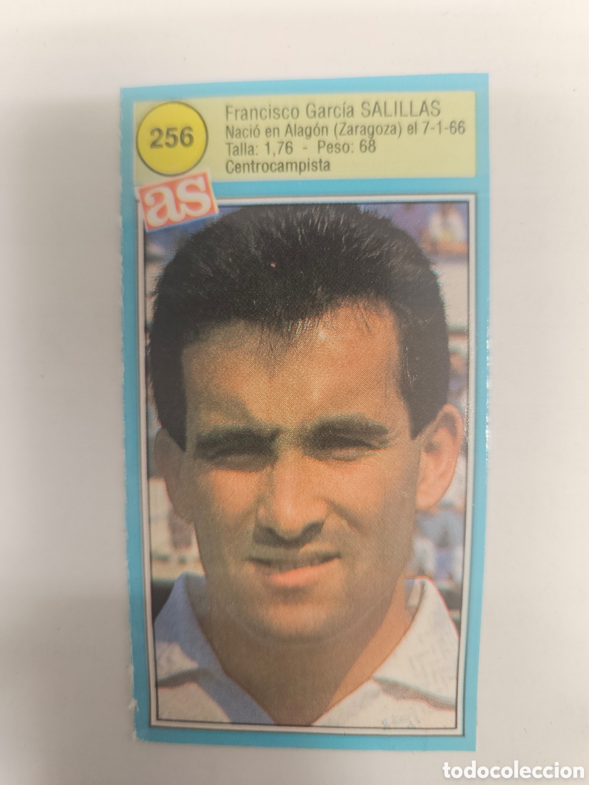 Cartes &agrave; collectionner de Football: SALILLAS REAL ZARAGOZA N&deg; 256 ASES DE LA LIGA 90-91 1990-1991 DIARIO AS SIN PEGAR