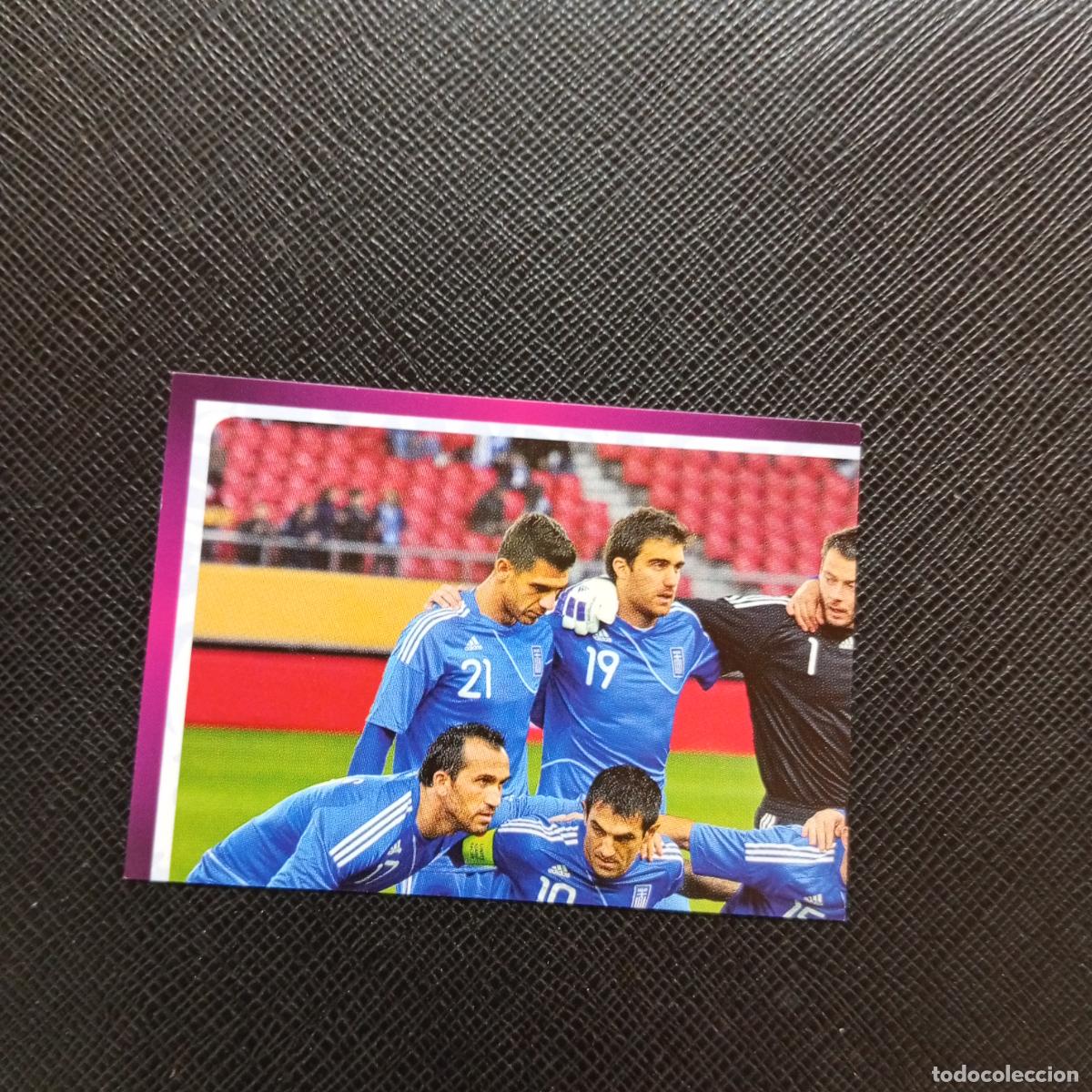 Cromos de F&uacute;tbol: 80 ALINEACION GRECIA PANINI EUROCOPA POLONIA 2012 FUTBOL EURO 12 - SIN PEGAR - A21 PG199