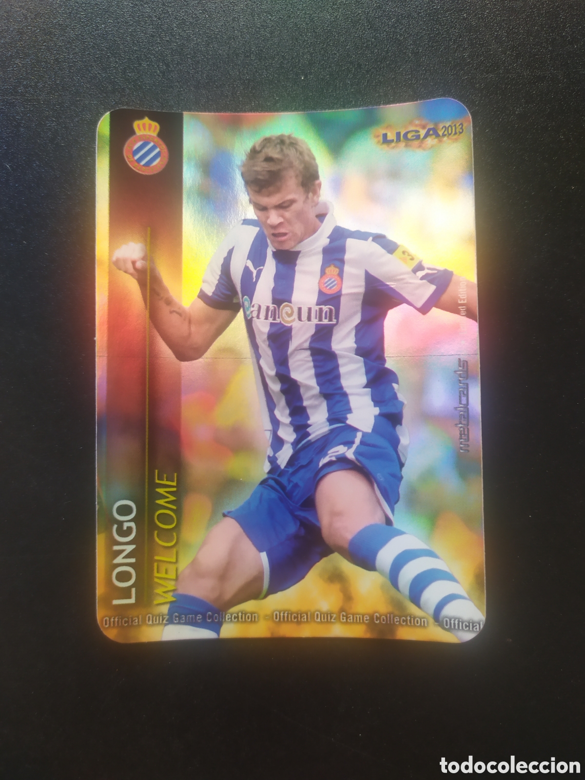 Figurine di Calcio: Mundicromo fichas Liga 2012 2013 12 13 Longo welcome brillo liso limitada Espanyol