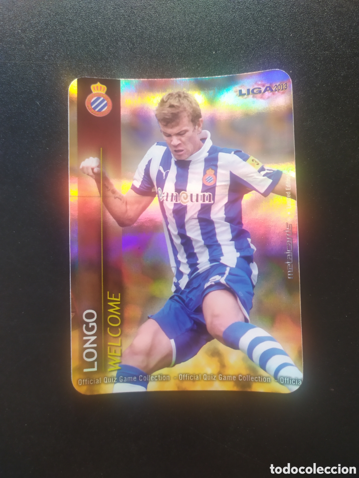Figurine di Calcio: Mundicromo fichas Liga 2012 2013 12 13 Longo welcome brillo rayas limitada Espanyol
