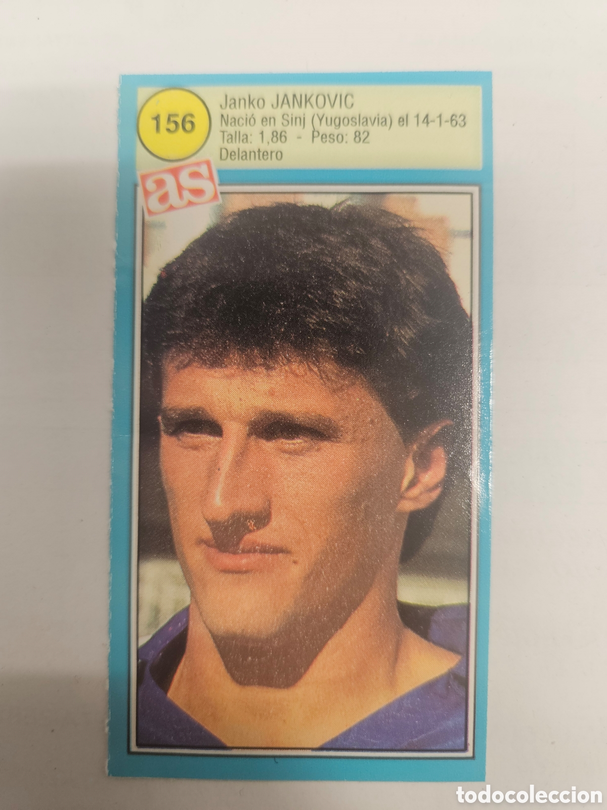 Cromos de F&uacute;tbol: JANKOVIC OVIEDO N&deg; 156 ASES DE LA LIGA 90-91 1990-1991 DIARIO AS SIN PEGAR.