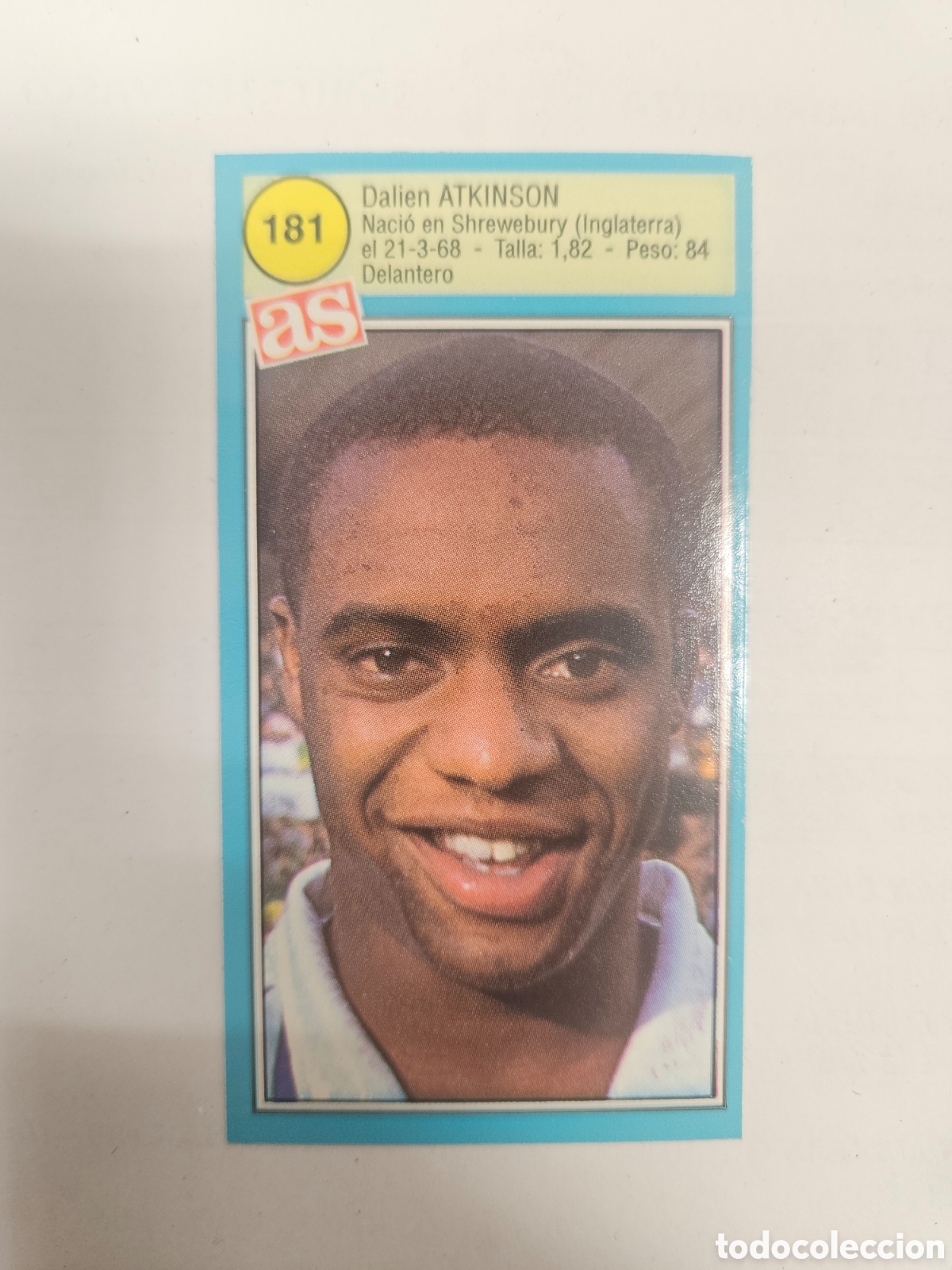 Cromos de F&uacute;tbol: ATKINSON REAL SOCIEDAD N&deg; 181 ASES DE LA LIGA 90-91 1990-1991 DIARIO AS SIN PEGAR