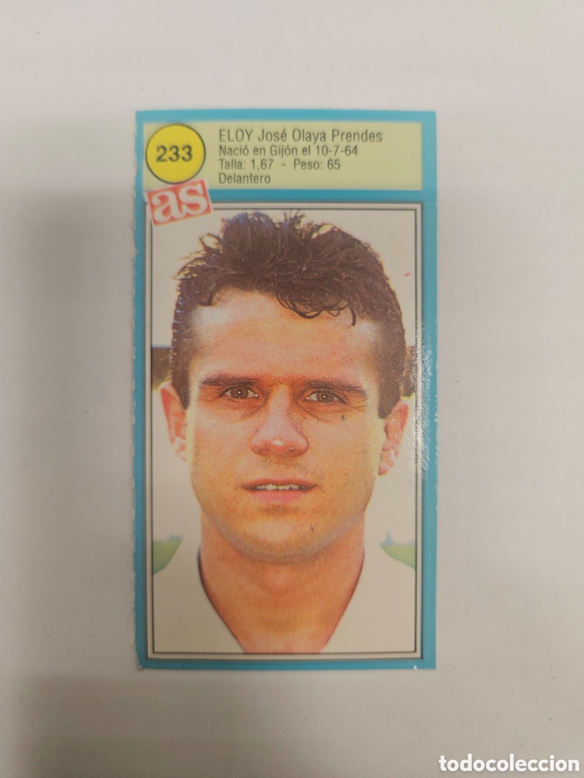 Cartes &agrave; collectionner de Football: CROMO FUTBOL ELOY VALENCIA C.F. SIN PEGAR N&ordm; 233 ASES DE LA LIGA 1990-1991/90-91 DIARIO AS