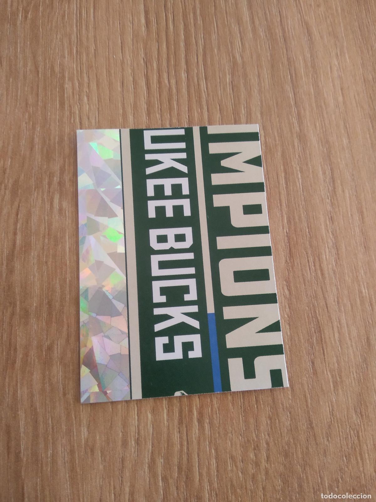 Figurine di Calcio: 79 CHAMPIONS MILWAUKEE BUCKS CROMO PANINI BASKET BALONCESTO 2021-2022 NBA 21-22