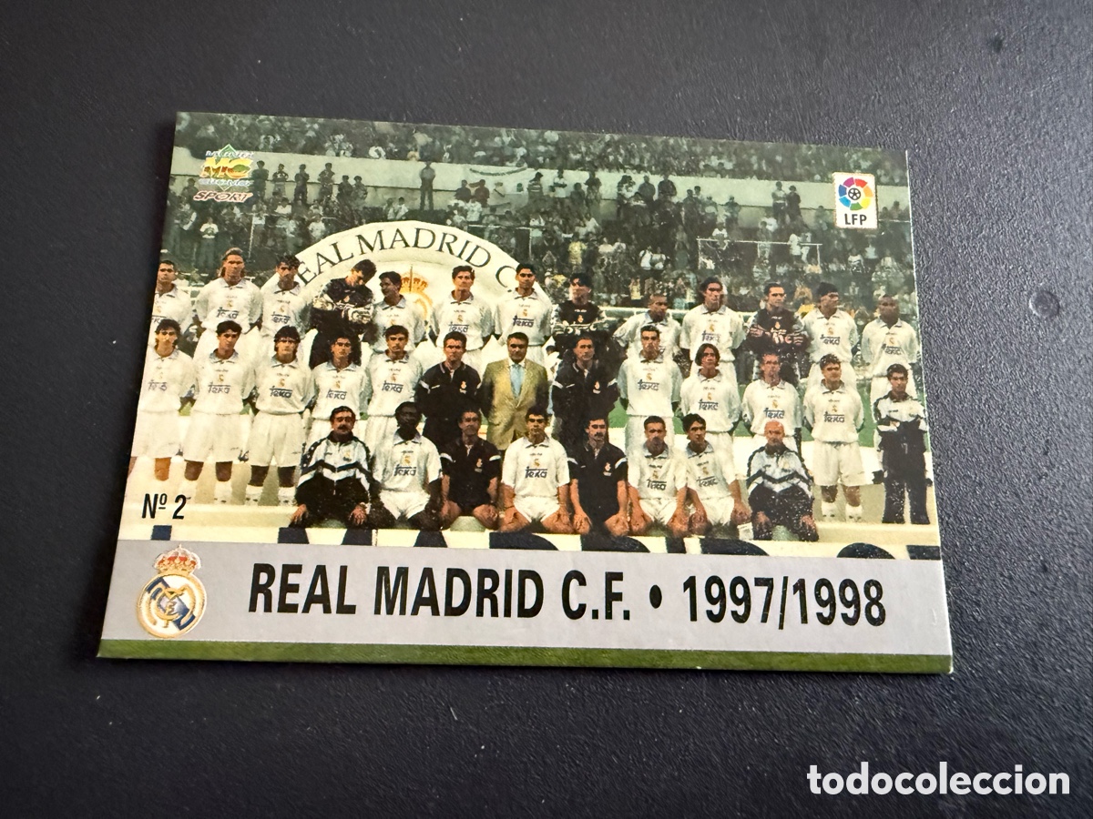 Figurine di Calcio: MUNDICROMO 97-98. n 2. Alineaci&oacute;n. Real Madrid