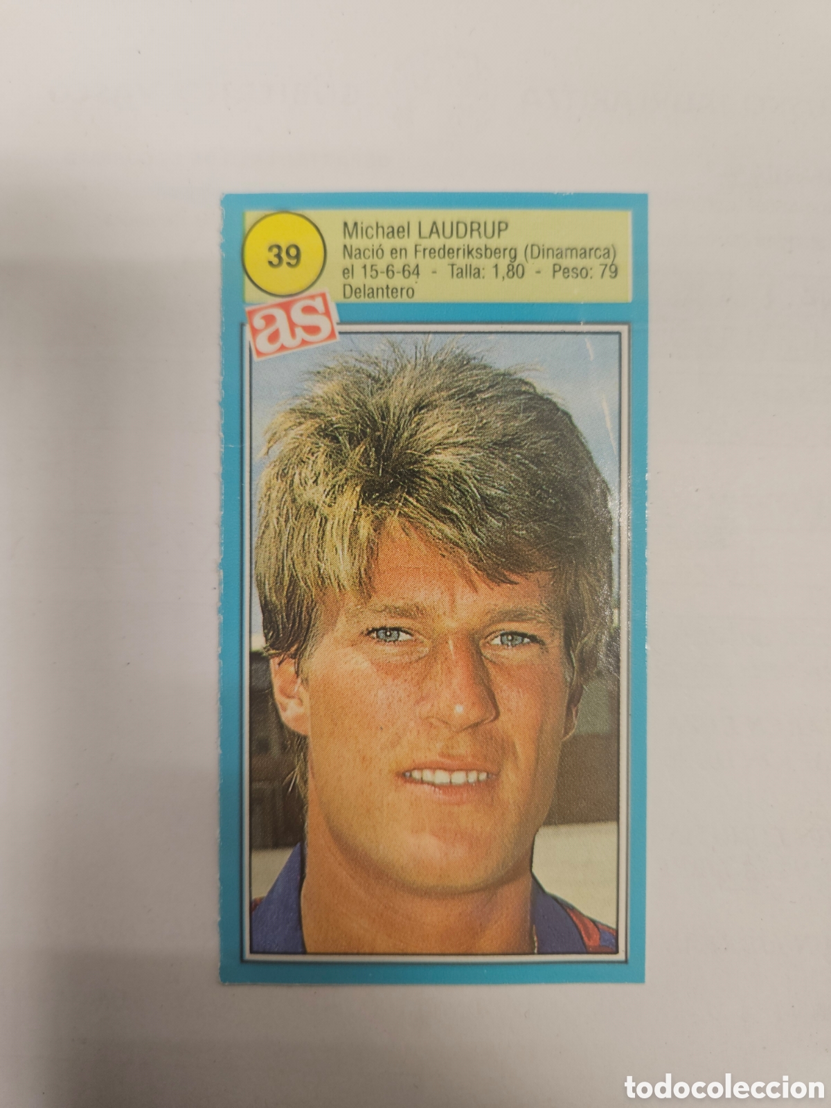 Figurine di Calcio: CROMO FUTBOL LAUDRUP F.C. BARCELONA SIN PEGAR N&ordm; 39 ASES DE LA LIGA 1990-1991/90-91 DIARIO AS
